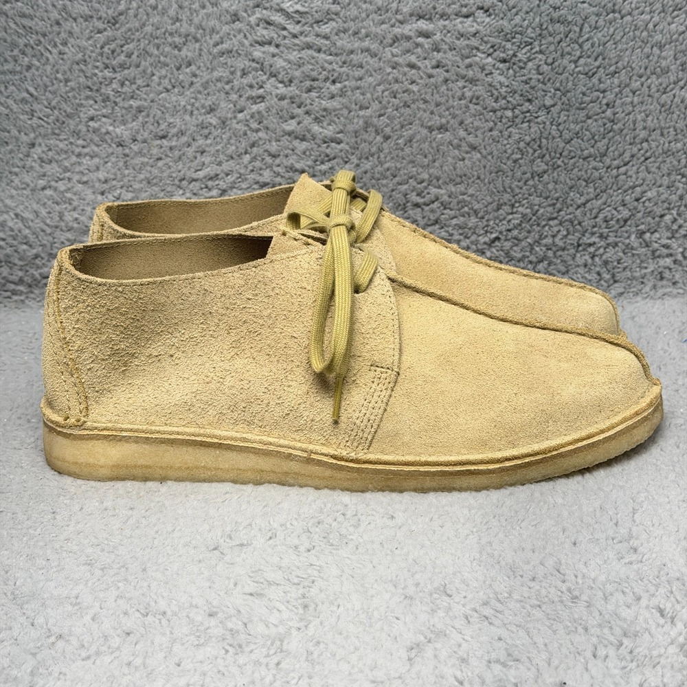 Clarks Desert Trek Mens Size 12 Chukka Boots Beige Maple Combi Suede